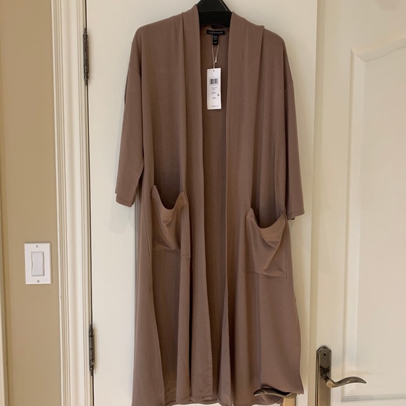 Eileen Fisher Kimono Jacket, Size XS, Barley/Tan - Picture 2 of 9